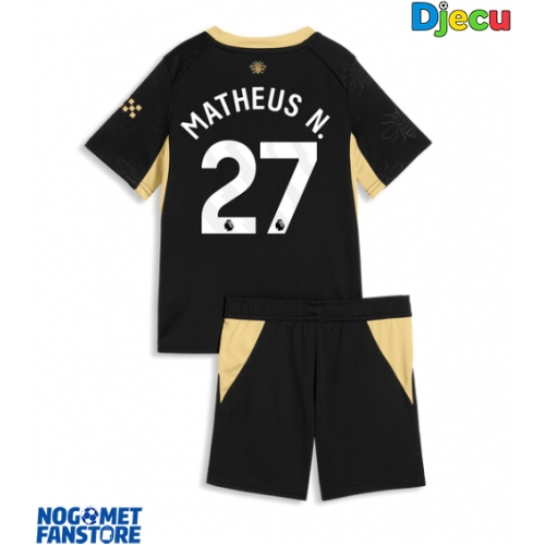 Manchester City Matheus Nunes #27 Gostujuci Dres za djecu 2026-27 Kratak Rukav (+ Kratke hlače)